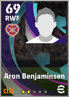 Aron Benjaminsen — RWF, OVR 69, MAX 69