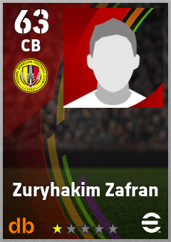Zuryhakim Zafran eFootball player card