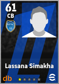 Lassana Simakha — CB, OVR 61, MAX 61