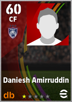 Daniesh Amirruddin — CF, OVR 60, MAX 60