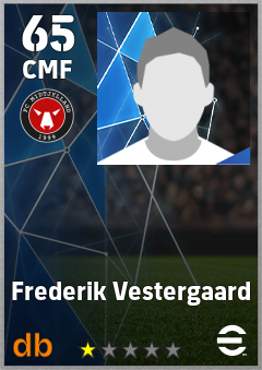 Frederik Vestergaard — CMF, OVR 65, MAX 65
