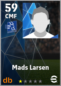 Mads Larsen — CMF, OVR 59, MAX 59