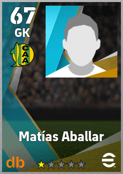 Matías Aballar eFootball player card