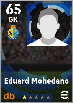 Eduard Mohedano — GK, OVR 65, MAX 65
