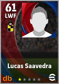 Lucas Saavedra — LWF, OVR 61, MAX 61