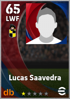 Lucas Saavedra — LWF, OVR 65, MAX 65