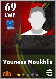 Youness Moukhlis — LWF, OVR 69, MAX 69