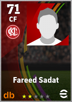 Fareed Sadat — CF, OVR 71, MAX 71