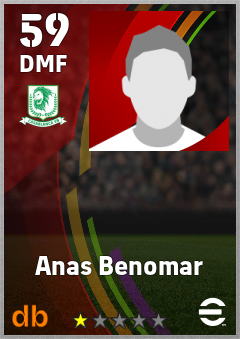 Anas Benomar — DMF, OVR 59, MAX 59