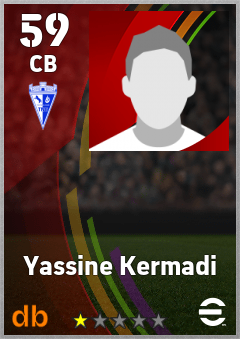 Yassine Kermadi — CB, OVR 59, MAX 59