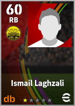 Ismail Laghzali — RB, OVR 60, MAX 60