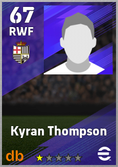 Kyran Thompson — RWF, OVR 67, MAX 67