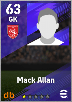 Mack Allan eFootball player card