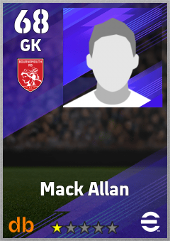 Mack Allan eFootball player card