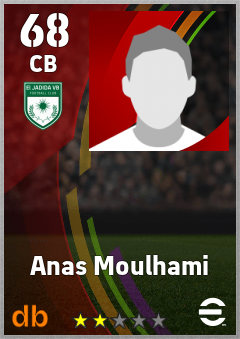 Anas Moulhami — CB, OVR 68, MAX 68