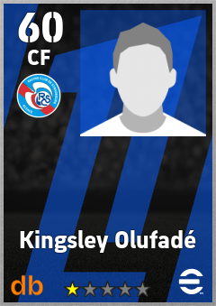 Kingsley Olufadé — CF, OVR 60, MAX 60