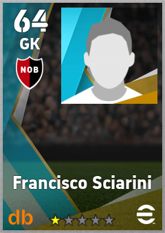 Francisco Sciarini — GK, OVR 64, MAX 64