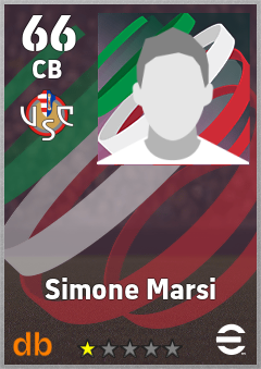 Simone Marsi — CB, OVR 66, MAX 66