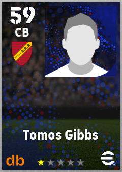 Tomos Gibbs — CB, OVR 59, MAX 59