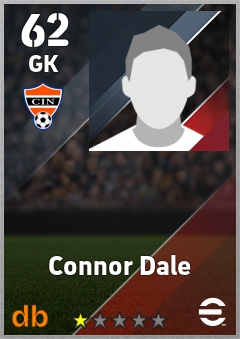 Connor Dale — GK, OVR 62, MAX 62