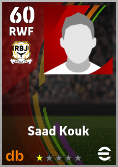 Saad Kouk — RWF, OVR 60, MAX 60