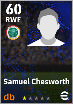 Samuel Chesworth — RWF, OVR 60, MAX 60