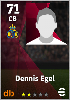 Dennis Egel — CB, OVR 71, MAX 71