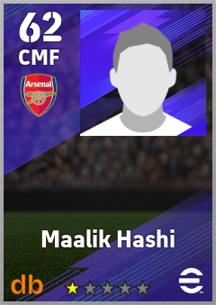 Maalik Hashi — CMF, OVR 62, MAX 62
