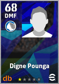 Digne Pounga — DMF, OVR 68, MAX 68