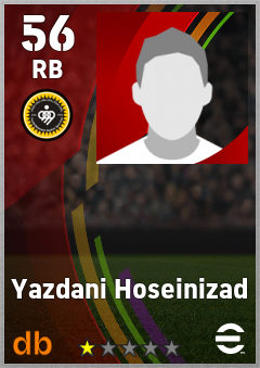 Yazdani Hoseinizad — RB, OVR 56, MAX 56