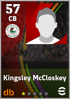 Kingsley McCloskey — CB, OVR 57, MAX 57