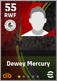 Dewey Mercury eFootball player card