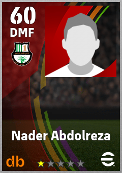 Nader Abdolreza — DMF, OVR 60, MAX 60