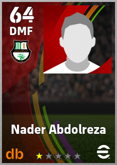 Nader Abdolreza — DMF, OVR 64, MAX 64