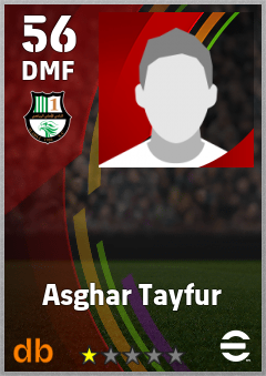 Asghar Tayfur — DMF, OVR 56, MAX 56