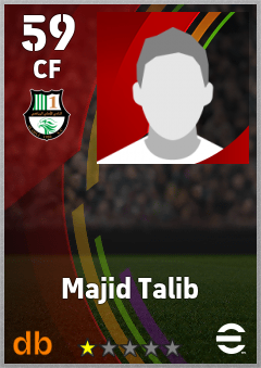 Majid Talib — CF, OVR 59, MAX 59