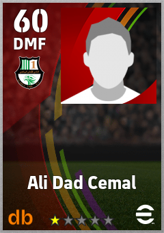 Ali Dad Cemal — DMF, OVR 60, MAX 60