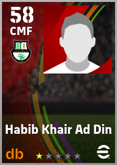Habib Khair Ad Din — CMF, OVR 58, MAX 58