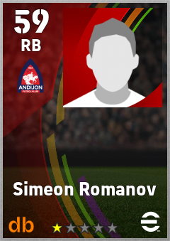 Simeon Romanov — RB, OVR 59, MAX 59