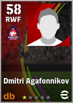 Dmitri Agafonnikov — RWF, OVR 58, MAX 58
