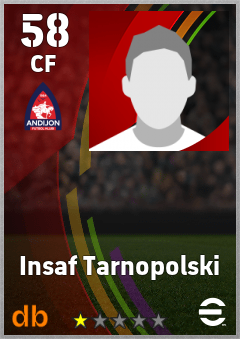 Insaf Tarnopolski — CF, OVR 58, MAX 58