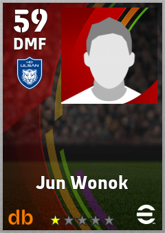 Jun Wonok — DMF, OVR 59, MAX 59