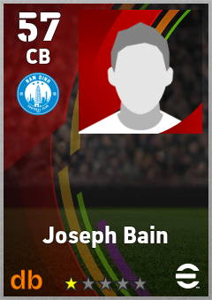 Joseph Bain — CB, OVR 57, MAX 57