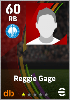 Reggie Gage — RB, OVR 60, MAX 60