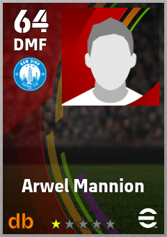 Arwel Mannion — DMF, OVR 64, MAX 64