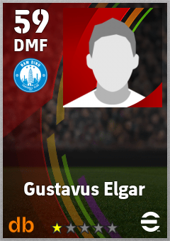 Gustavus Elgar — DMF, OVR 59, MAX 59