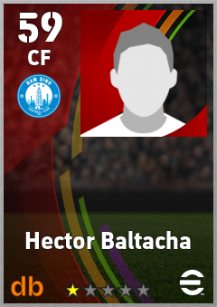 Hector Baltacha — CF, OVR 59, MAX 59