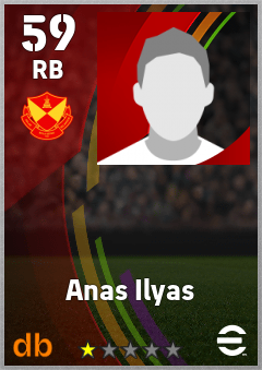 Anas Ilyas — RB, OVR 59, MAX 59
