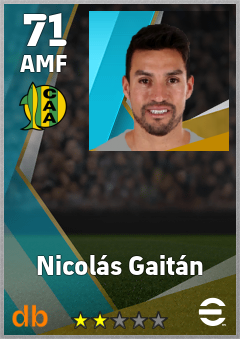Nicolás Gaitán — AMF, OVR 71, MAX 71