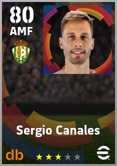 Sergio Canales — AMF, OVR 80, MAX 80